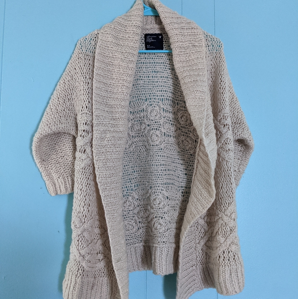 Chunky cream cardigan